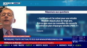 Les questions : Est-il conseillé de convertir une cotisation pour une retraite Madelin en plan d'épargne retraite (PER) ? - 14/09