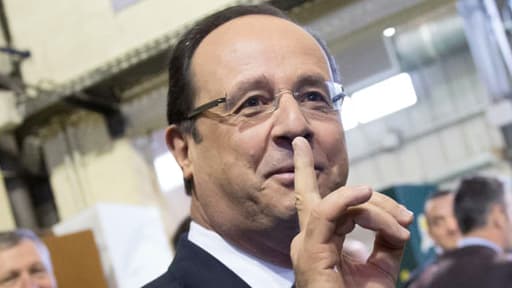 François Hollande, lors de sa visite aux Mureaux