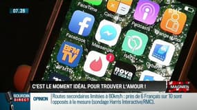 Juste après Noël, la fréquentation des appli de rencontre sont en plein boom