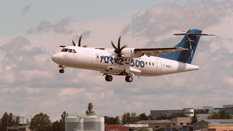 Un ATR 42 de la compagnie Tunisia Airlines atterrit à l’aéroport de Toulouse-Blagnac (photo d'illustration).