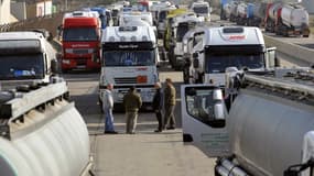 Les routiers prévoient un mouvement lundi 25 septembre  (photo d'illustration)