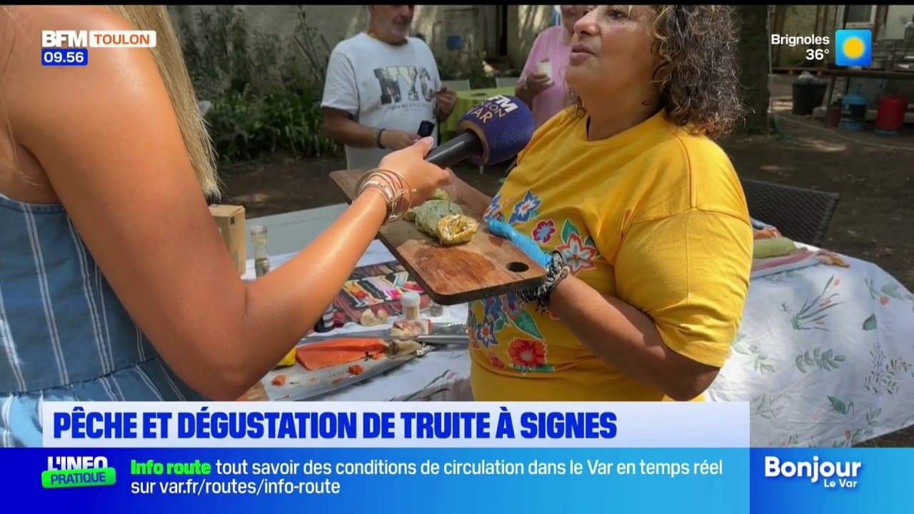 Pêche et dégustation de truite à Signes