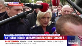 Antisémitisme: Marine Le Pen affirme "avoir toujours été totalement claire" sur le sujet