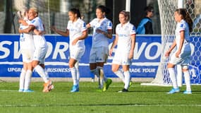 Les joueuses de l'OL, à Gerland le 26 octobre 2019
