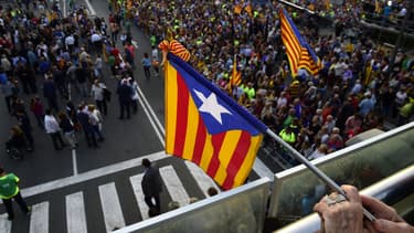 Un rassemblement pro-indépendance à Barcelone, le 29 septembre.