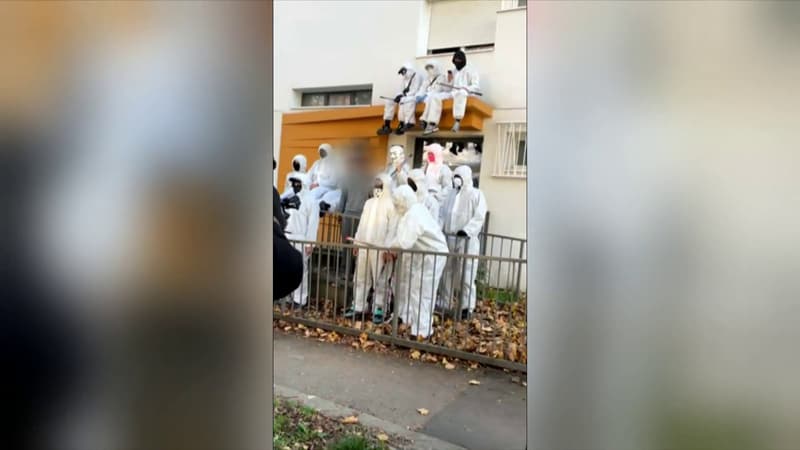 DOCUMENT BFM LYON. Les images du clip de rap tourné à Rillieux-la-Pape qui a dégénéré en incendie