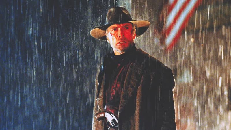 Clint Eastwood dans Impitoyable, un film dont la bande originale a été composée par Lennie Niehaus