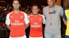 Mikel Arteta, Santi Cazorla et Thierry Henry