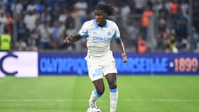 Darryl Bakola avec l'OM en août 2025.