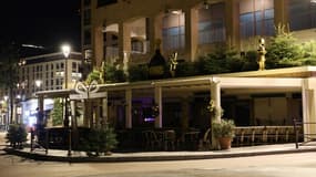 Le bar "Le Lamparo", le 24 décembre 2024 à Ajaccio, en Corse, où un homme a été tué par balle et six autres personnes blessées dans la nuit du 23 décembre 2024