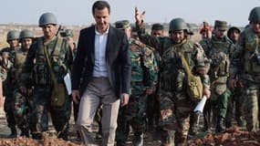 Bachar Al-Assad à Al Habit, dans la région d'Idlib mardi 22 octobre 2019.