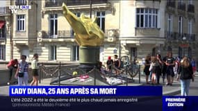 25 ans après la mort de Lady Di, les touristes lui rendent hommage sur le pont de l'Alma