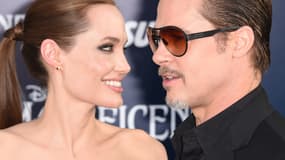 Angelina Jolie et Brad Pitt en mai 2014.