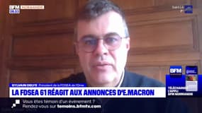 "On ne voudrait pas que des annonces": le président de la FDSEA de l'Orne réagit aux promesses de Macron