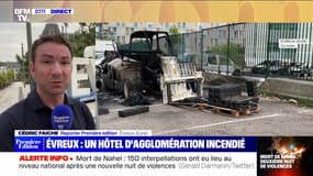 À Évreux, l'hôtel d'agglomération a été attaqué lors d'une nouvelle nuit de violence