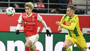 Junya Ito avec Reims face à Nantes, le 2 février 2025.