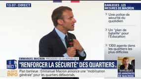 Emmanuel Macron entend "reconfigurer les quartiers, où l'habitat fait particulièrement dégradé"