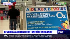 Nord: l'aide aux devoirs testée dans un Auchan de Leers