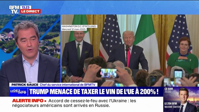 Les États-Unis menacent d'imposer des droits de douane de 200% sur les vins européens et le champagne