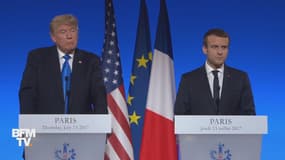 Donald Trump et Emmanuel Macron, deux présidents "amis"