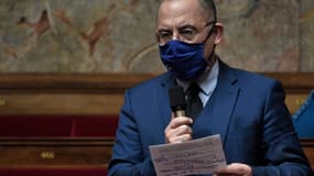 Le député LaRem de l'Eure Bruno Questel le 19 janvier 2021 à l'Assemblée nationale