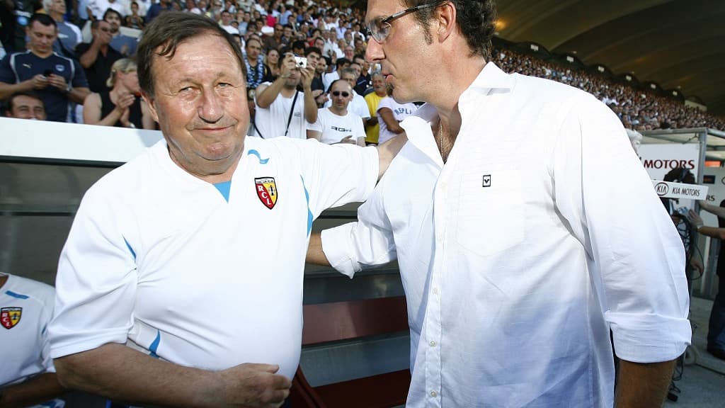 Guy Roux et Laurent Blanc Guy Roux et Laurent Blanc