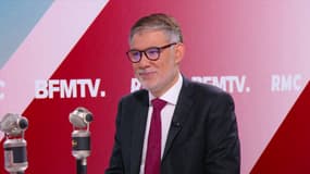 Olivier Faure, le premier secrétaire du Parti socialiste, sur BFMTV-RMC le 8 décembre 2025.