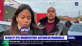 Hausse des prix du carburant: Taxis et VTC manifestent autour de Marseille