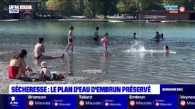 Sécheresse: le plan d'eau d'Embrun préservé