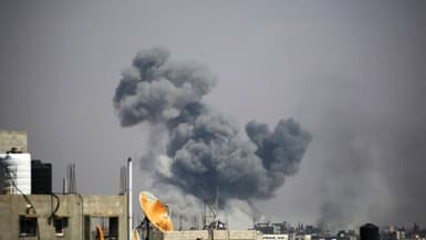 Une frappe israélienne sur la ville de Rafah, le 7 mai 2024. Photo d'illustration