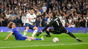 Son Heung-Min lors du match Tottenham-Leicester, le 19 septembre 2022