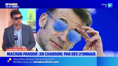Des Lyonnais parodient en chanson Emmanuel Macron, son discours et ses lunettes