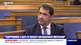 Loi sécurité globale: pour Christophe Castaner, supprimer l’article 24 serait "un très mauvais message pour les policiers et les gendarmes"