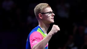 Félix Lebrun lors du WTT de Montpellier, en octobre 2024.