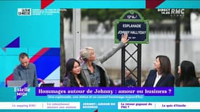 "Johnny, c'est le business de l'hommage. La vraie question c'est est-ce que ça gêne des membres de la famille ?" Hadrien Mathoux conçoit l'engouement pour ces hommages mais se demande si on n'en fait pas trop.