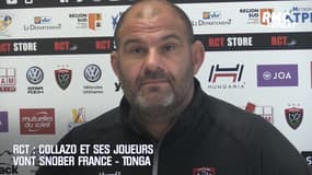 RCT : Collazo et ses joueurs vont snober France - Tonga
