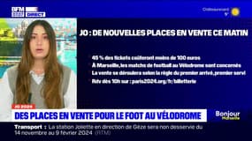 Jeux olympiques: de nouvelles places pour les épreuves de football mises en vente à Marseille