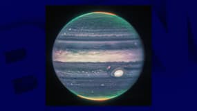 L'image (composite) de Jupiter révélée par le télescope James Webb ce lundi 22 août 2022