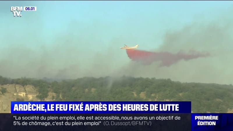 Incendie en Ardèche: le feu maîtrisé après des heures de lutte