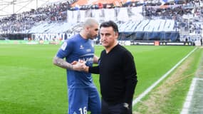 Christophe Galtier et Stéphane Ruffier en 2016