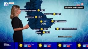 Météo Rhône: le plein soleil va résister sur l'ensemble de la région avec des températures toujours aussi chaudes, 35°C à Lyon, jusqu'à 36°C à Vienne