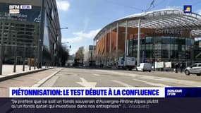 Lyon: l'expérimentation de la piétonnisation débute à la Confluence
