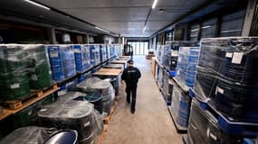 La PME allemande Tradium stocke des milliers de fûts de dysprosium, terbium et autre néodyme dans cet ancien bunker.