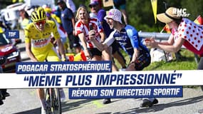 Tour de France (E15) : Pogacar stratosphérique, "même plus impressionné" répond son directeur sportif