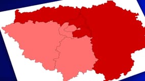 Le taux d'incidence en Île-de-France, au 15 mars 2021.