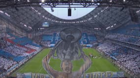 Le tifo de l'OM.