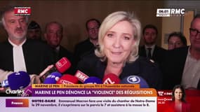 Marine Le Pen dénonce la "violence" des réquisitions 