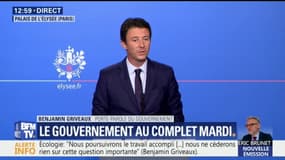 "Le gouvernement sera au complet mardi" annonce Benjamin Griveaux