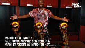 Manchester United : Pogba prépare son retour à Miami et assiste à un match NBA
