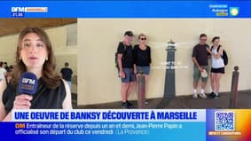 Marseille: l'œuvre de Banksy attire de nombreux curieux